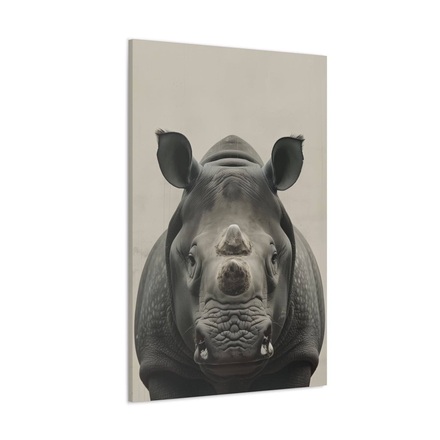 Rhinoceros  Digital Illustration Canvas Gallery Wraps