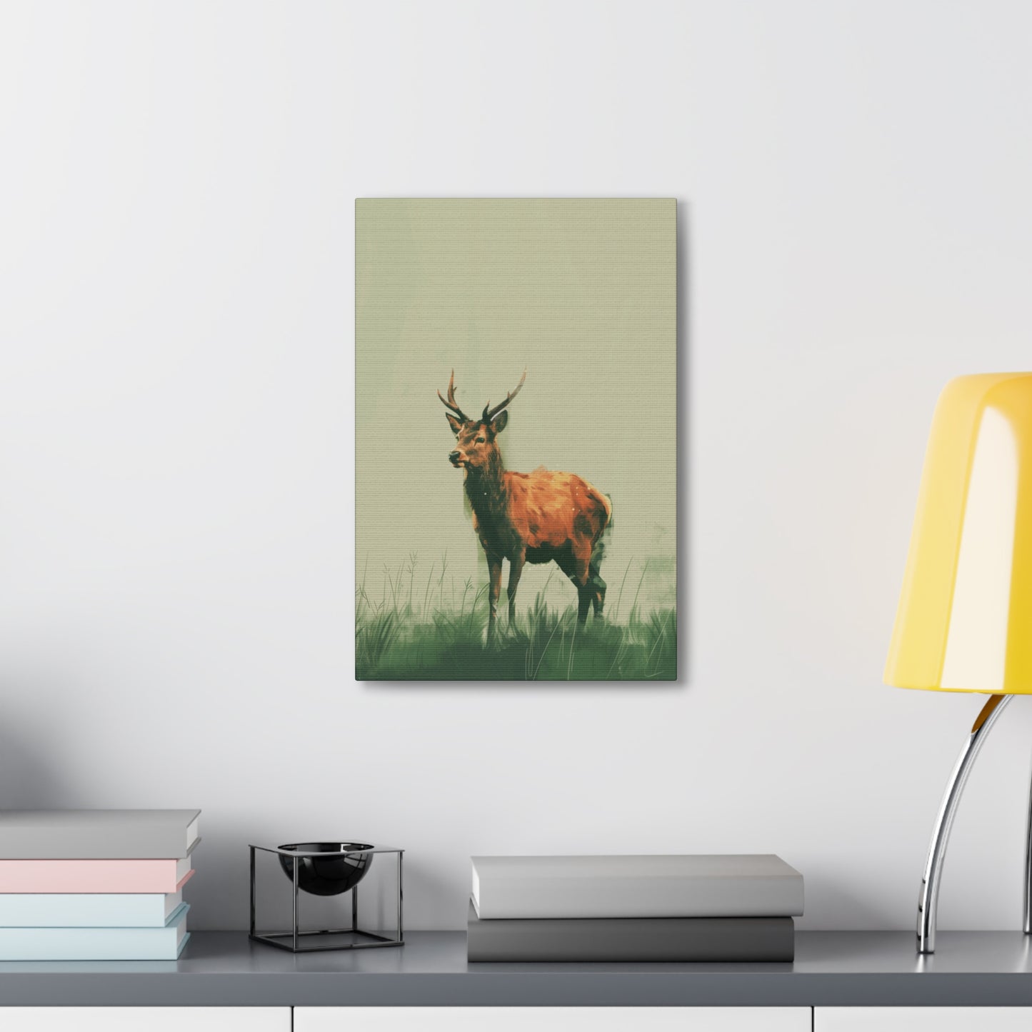 Reindeer Digital Illustration Canvas Gallery Wraps