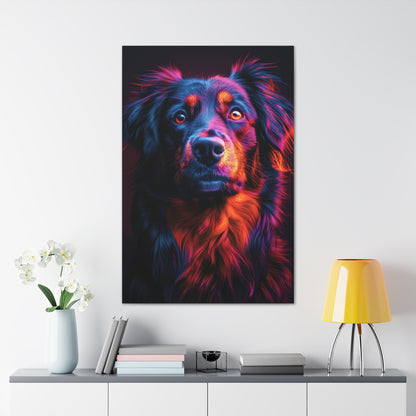 Labrador Dog - Abstract Illustration Canvas Gallery Wraps