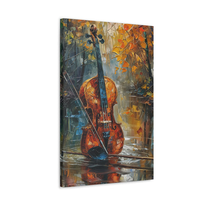 guitar in water Digital Oil Painting Print Canvas Gallery Wraps