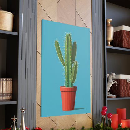 Cactus Plant - Illustration Canvas Gallery Wraps