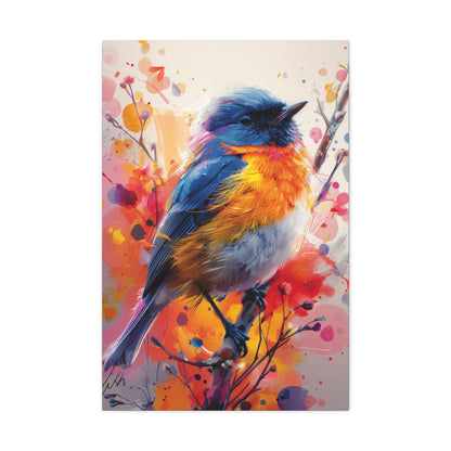 Bird - Abstract Illustration Canvas Gallery Wraps