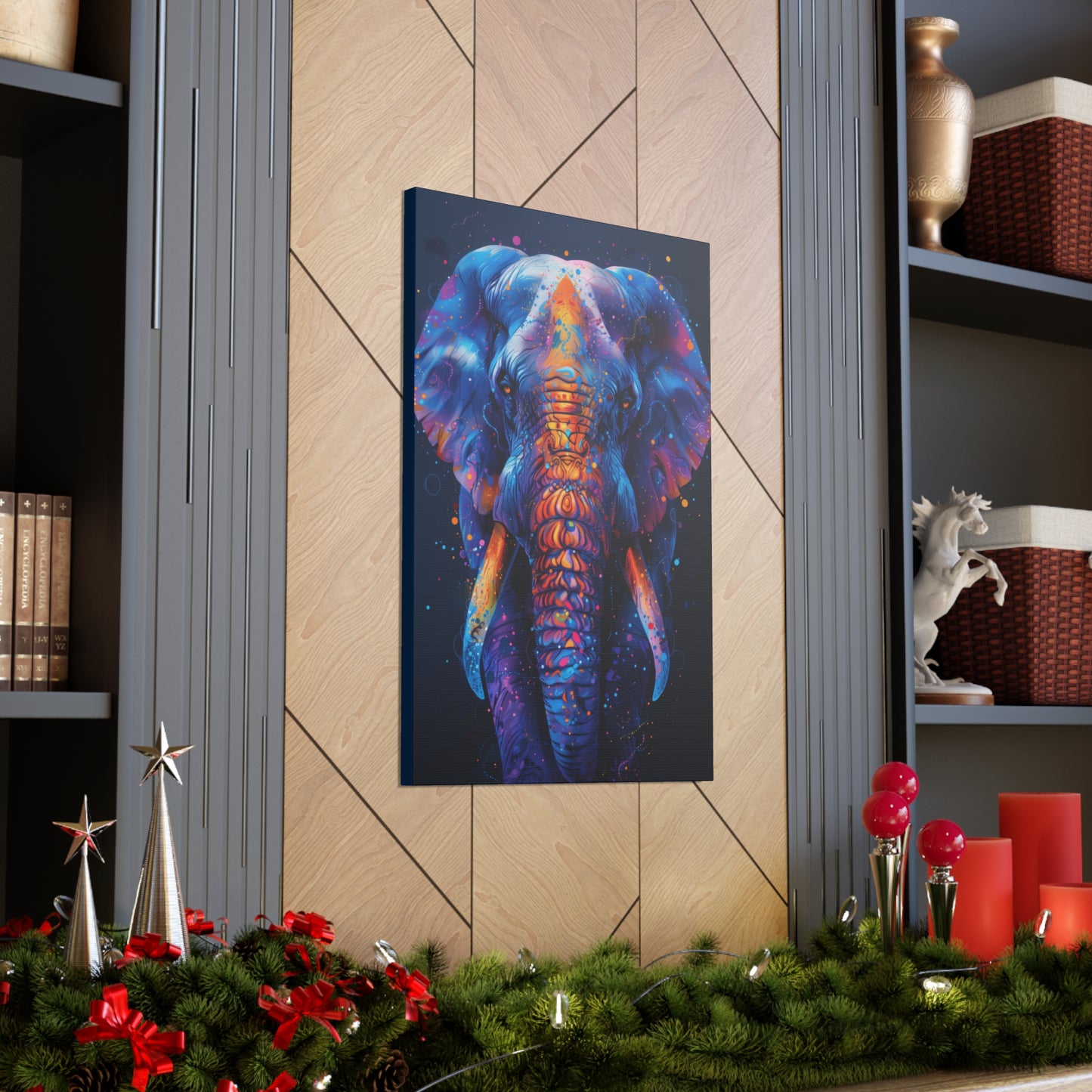 Elephant - Illustration Canvas Gallery Wraps