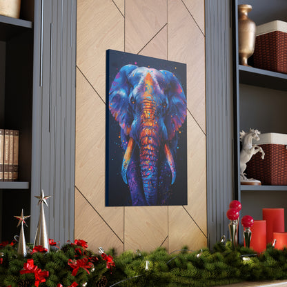 Elephant - Illustration Canvas Gallery Wraps