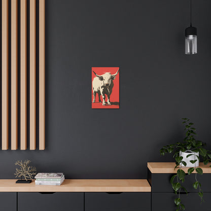 White Buffalo Digital Illustration Canvas Gallery Wraps