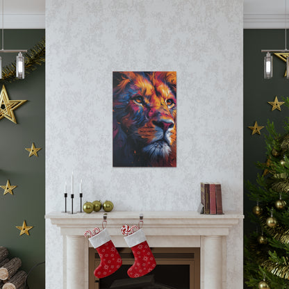 Lion - Illustration Canvas Gallery Wraps