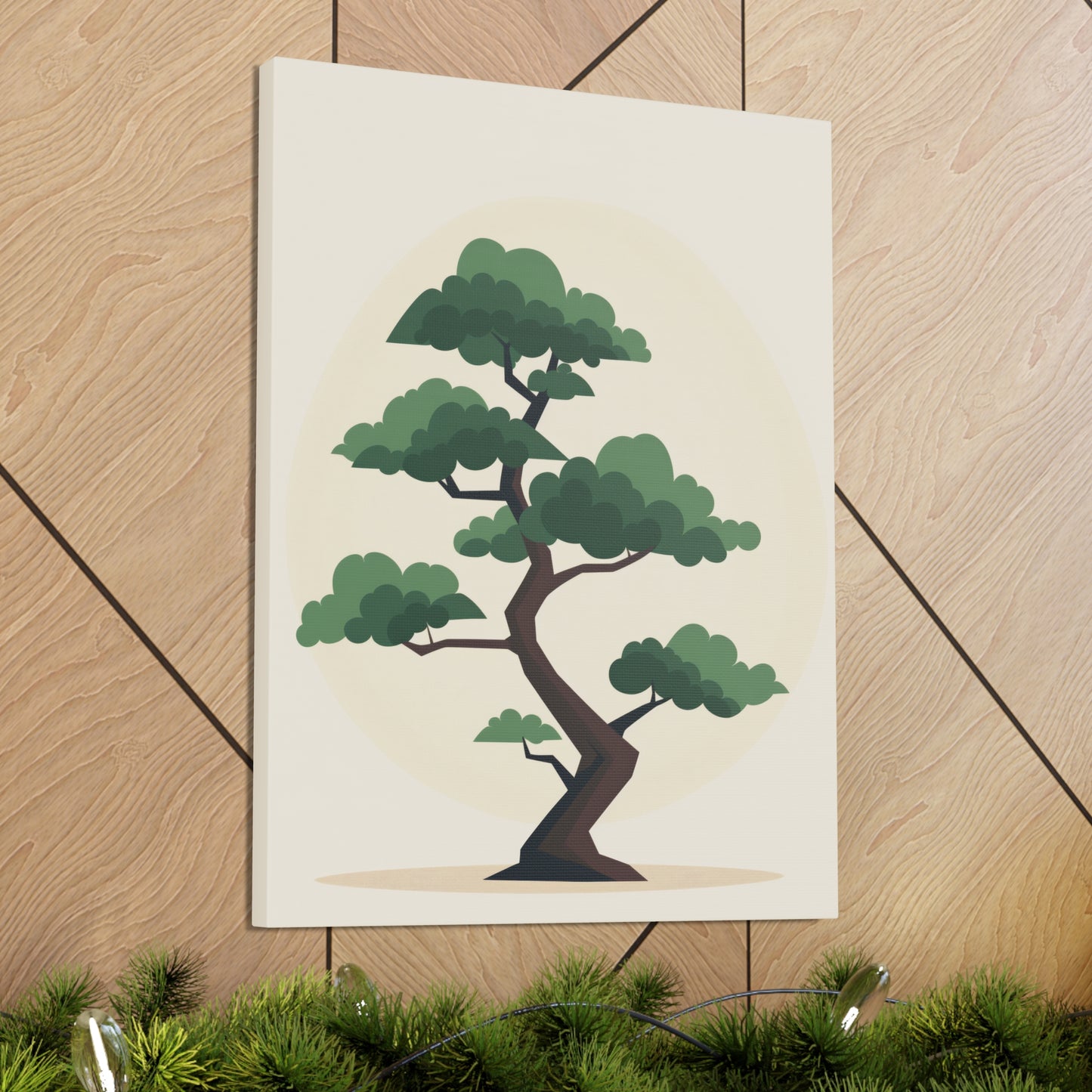 Bonsai Tree - Illustration Canvas Gallery Wraps