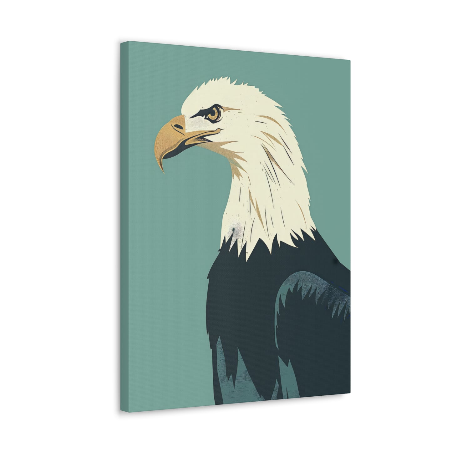 Bald Eagle Digital Illustration Canvas Gallery Wraps