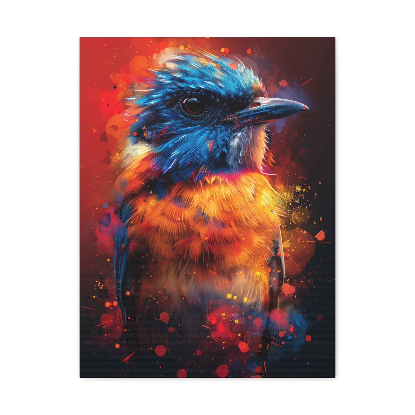 Bird Abstract - Illustration Canvas Gallery Wraps