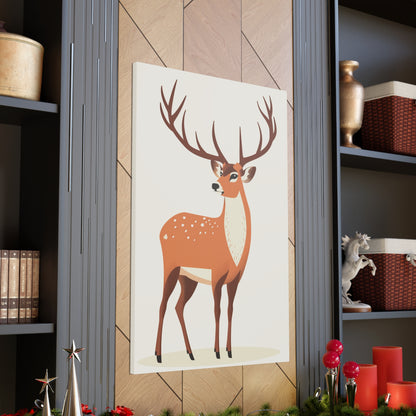 Deer - Digital Illustration Canvas Gallery Wraps