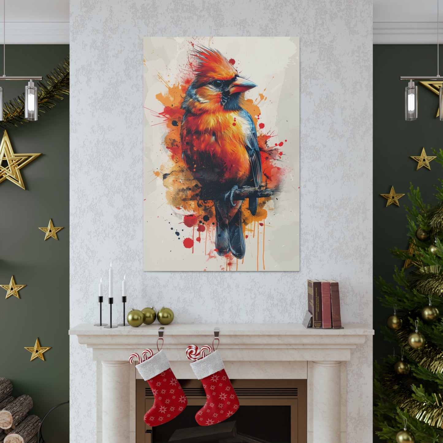 Bird - Abstract Illustration Canvas Gallery Wraps