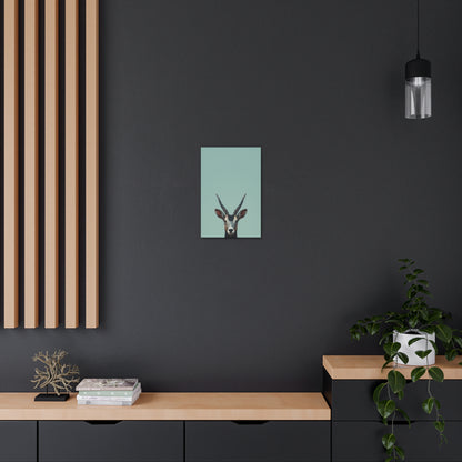 Antelope with Antlers Digital Illustration Canvas Gallery Wraps