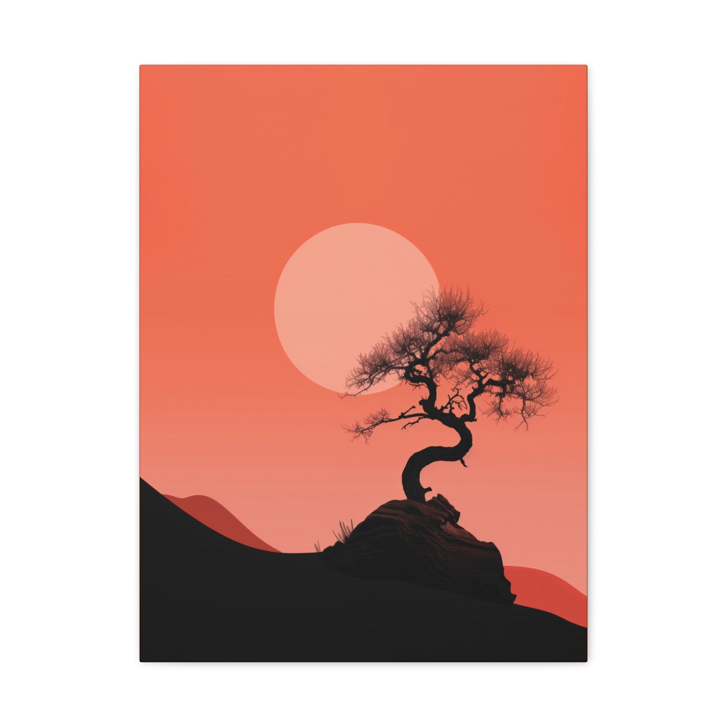 Bonsai Tree - Illustration Canvas Gallery Wraps