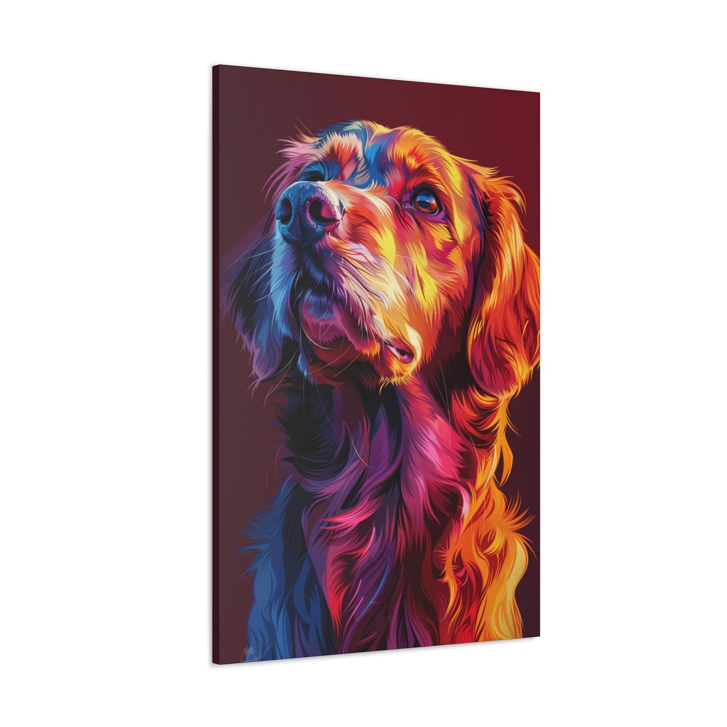 Labrador Dog - Abstract Illustration Canvas Gallery Wraps