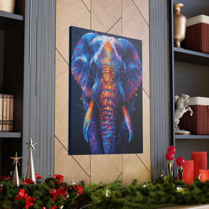 Elephant - Illustration Canvas Gallery Wraps