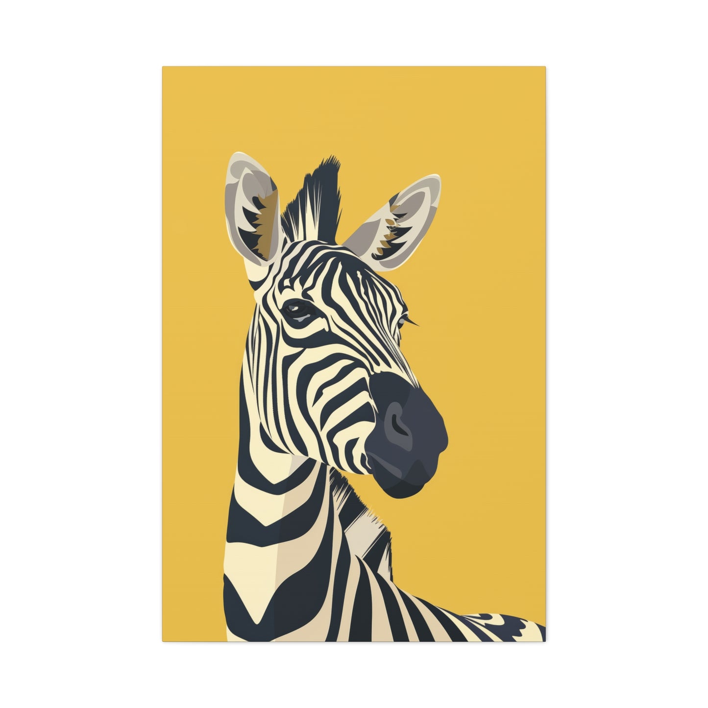 Zebra Digital Illustration Canvas Gallery Wraps