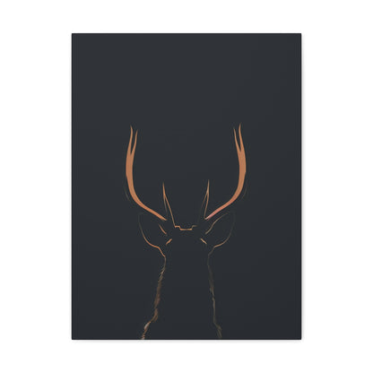 Reindeer antlers  Digital Illustration Canvas Gallery Wraps