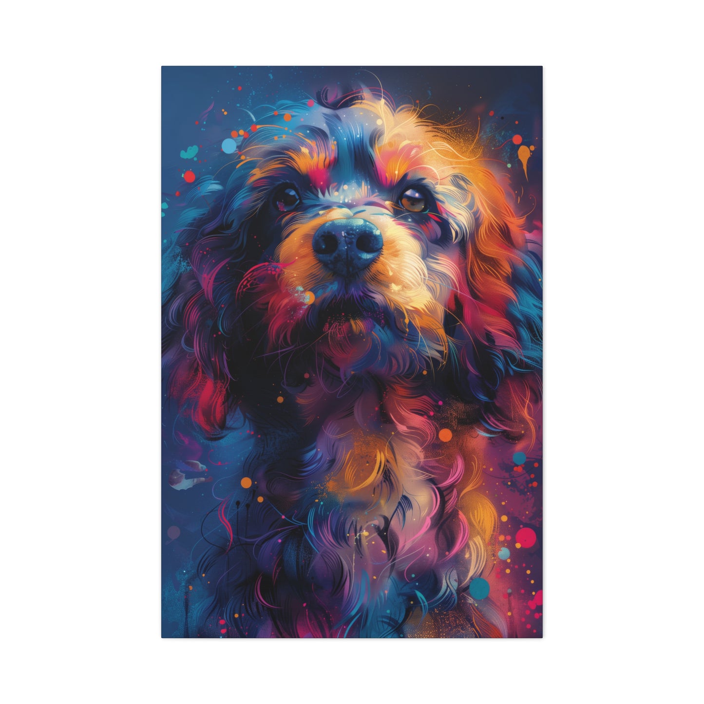 Terrier Dog - Illustration Canvas Gallery Wraps