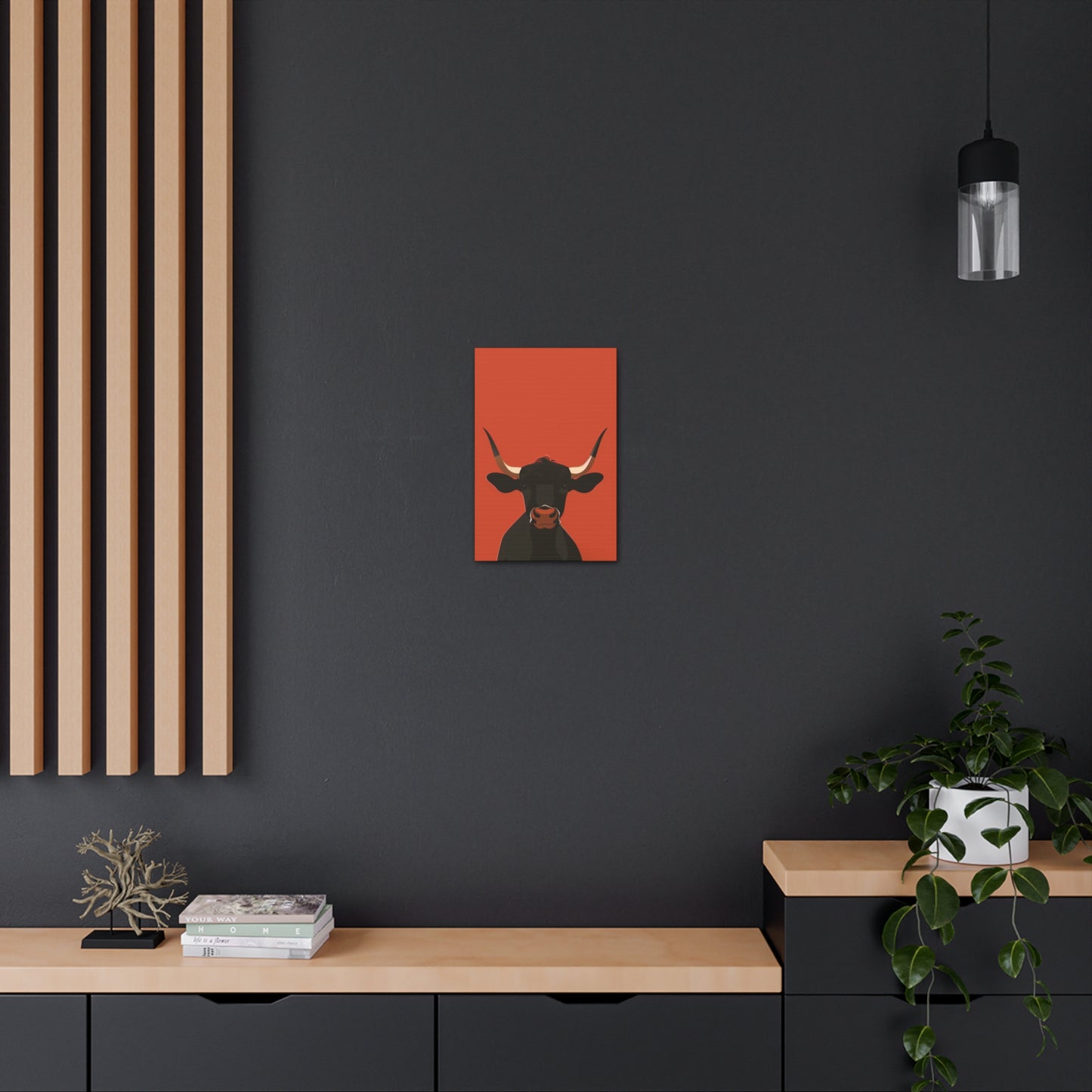 Bull Digital Illustration Canvas Gallery Wraps