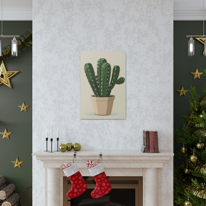 Cactus Plant - Illustration Canvas Gallery Wraps