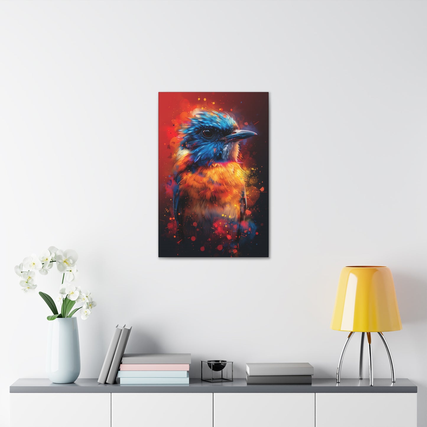 Bird Abstract - Illustration Canvas Gallery Wraps