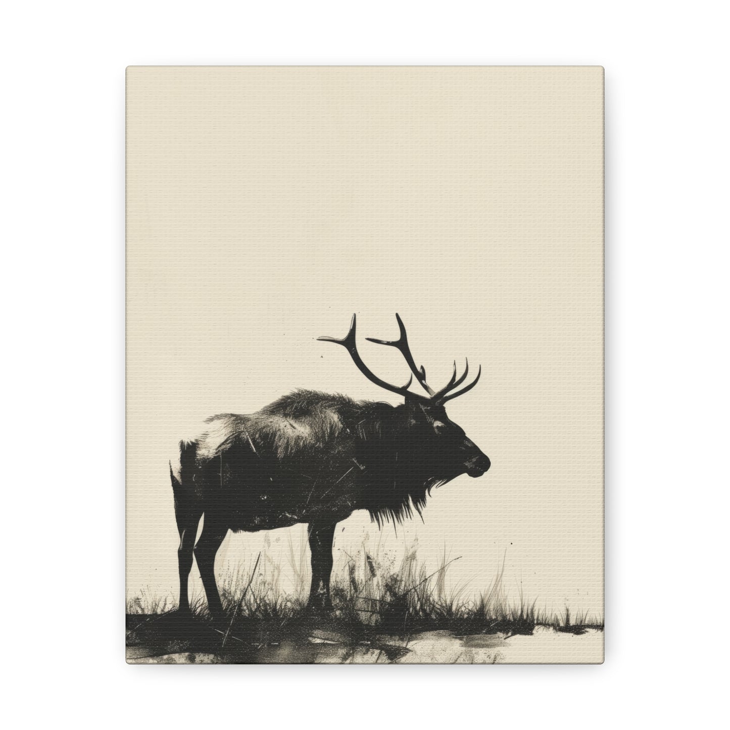 Moose Digital Illustration Canvas Gallery Wraps