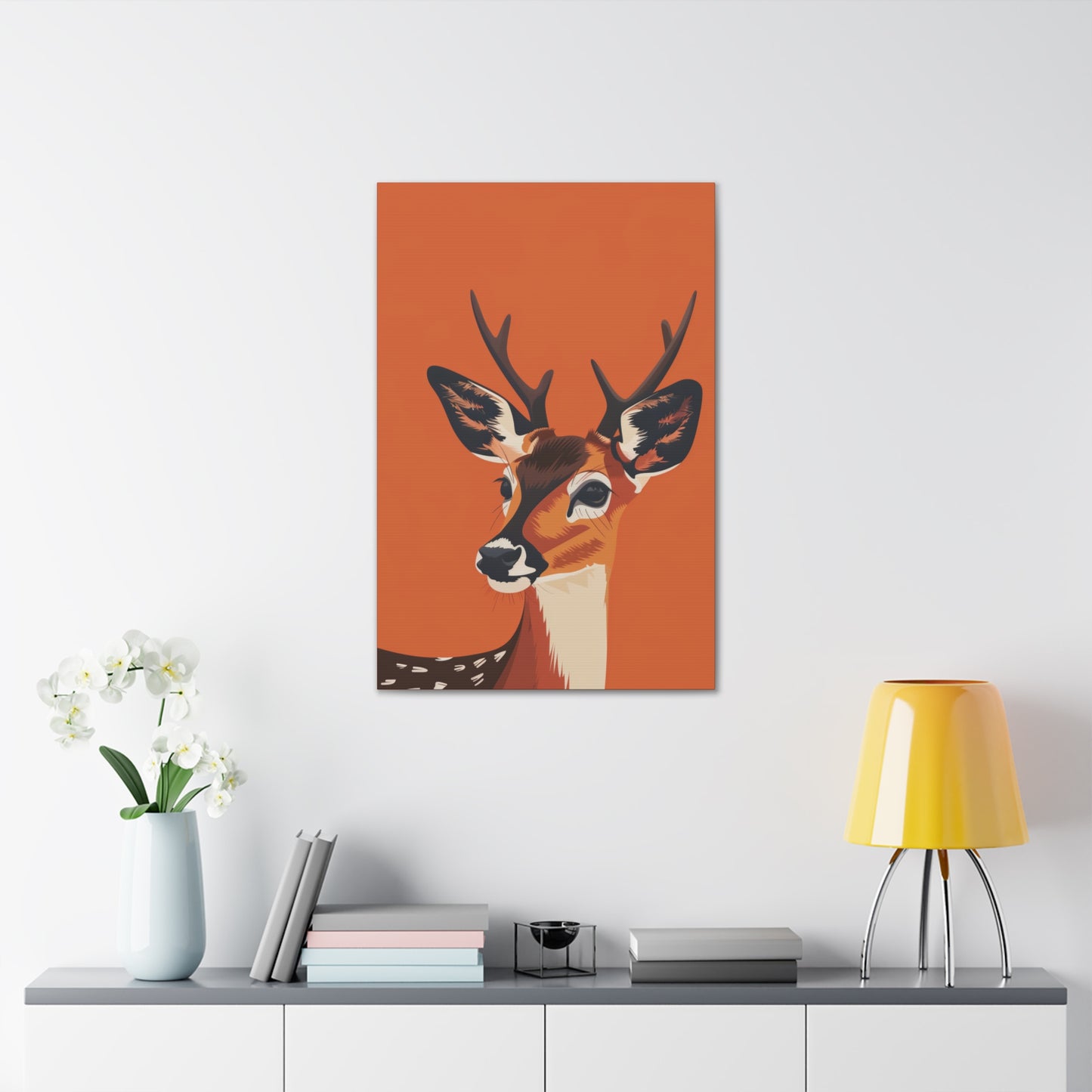 Deer - Digital Illustration Canvas Gallery Wraps