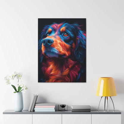 Retriever Dog - Illustration Canvas Gallery Wraps