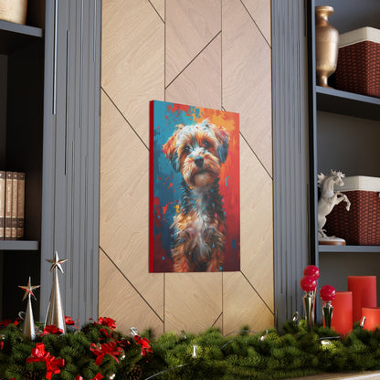 Terrier Dog - Illustration Canvas Gallery Wraps