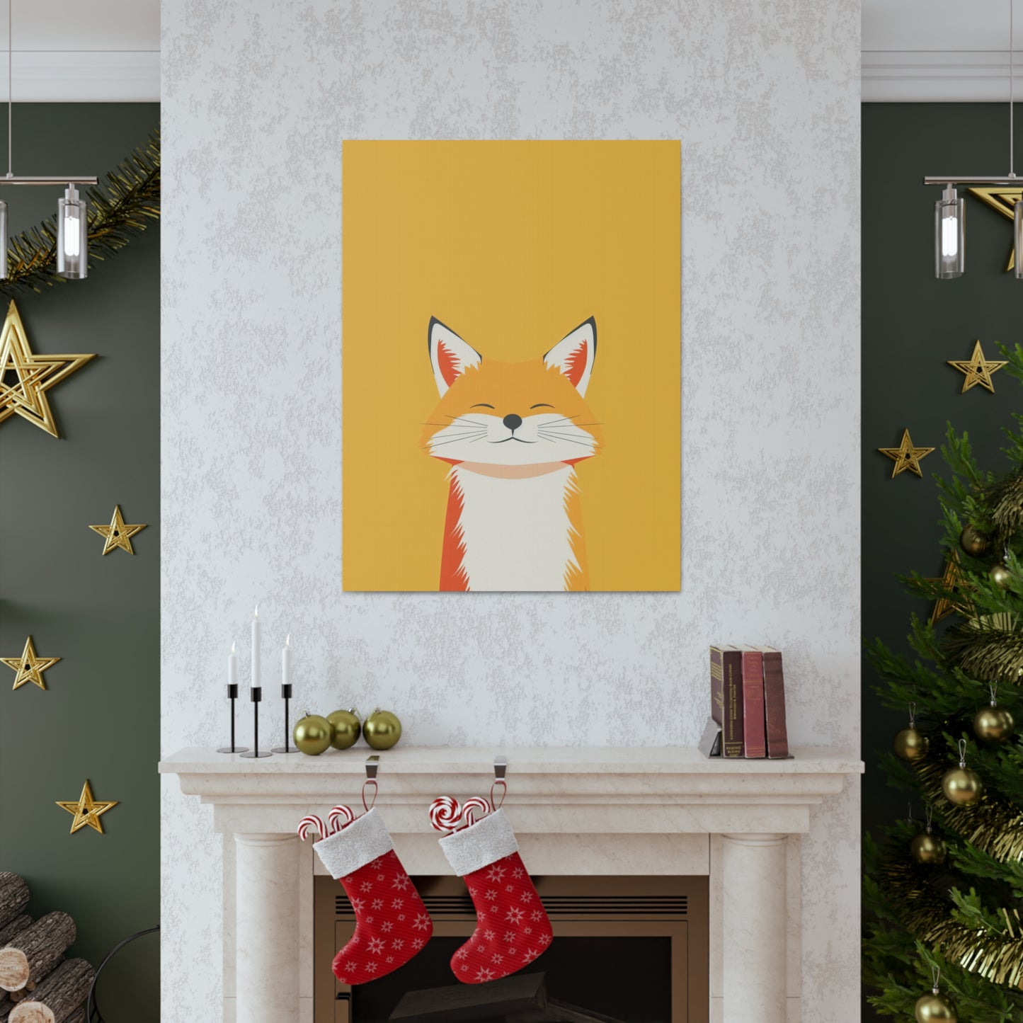 Fox Digital Illustration Canvas Gallery Wraps