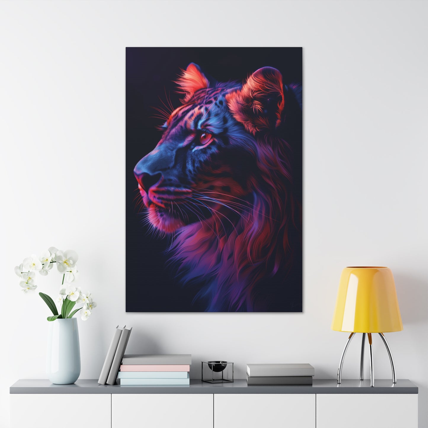 Lion - Illustration  Canvas Gallery Wraps