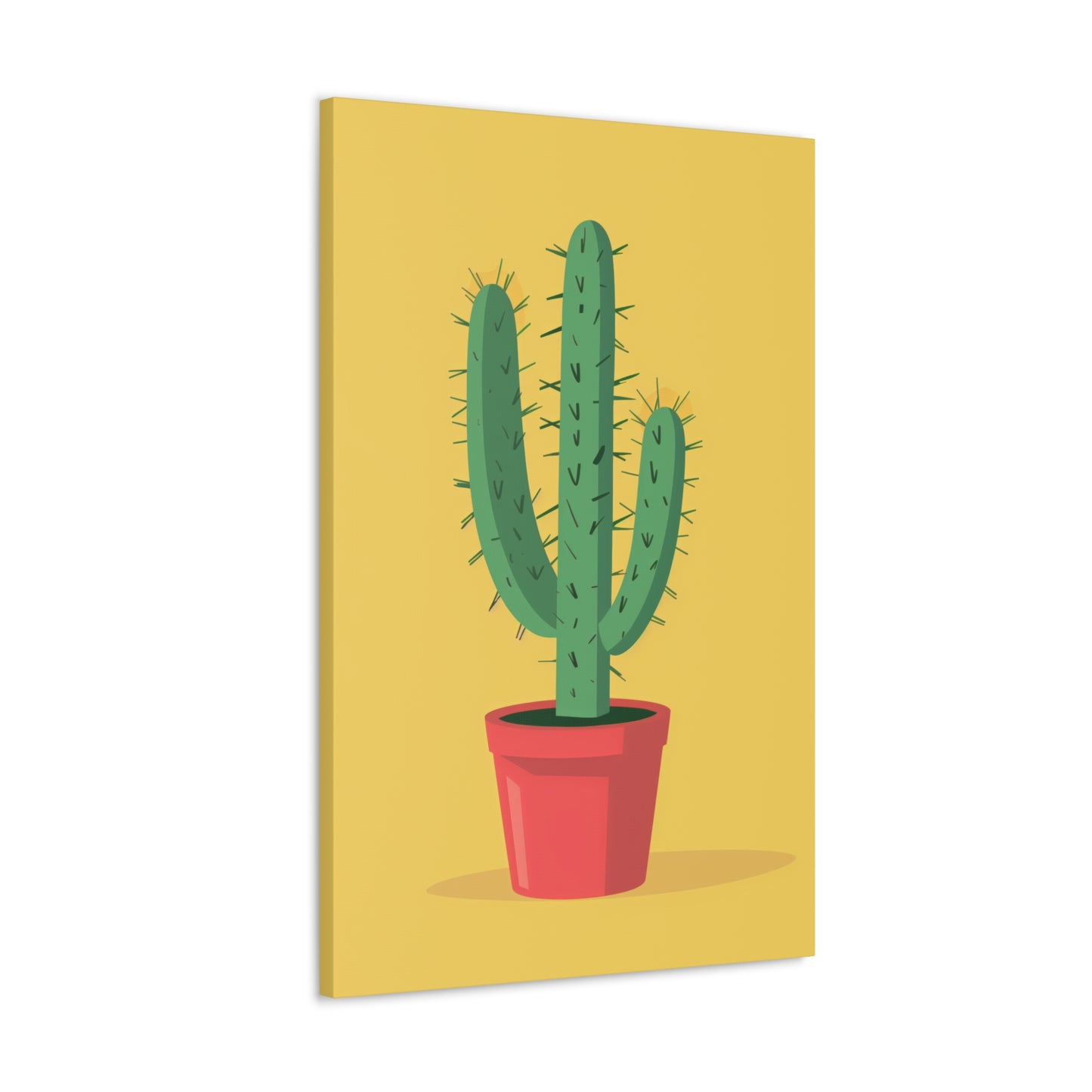 Cactus Plant - Illustration Canvas Gallery Wraps