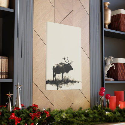 Moose Digital Illustration Canvas Gallery Wraps