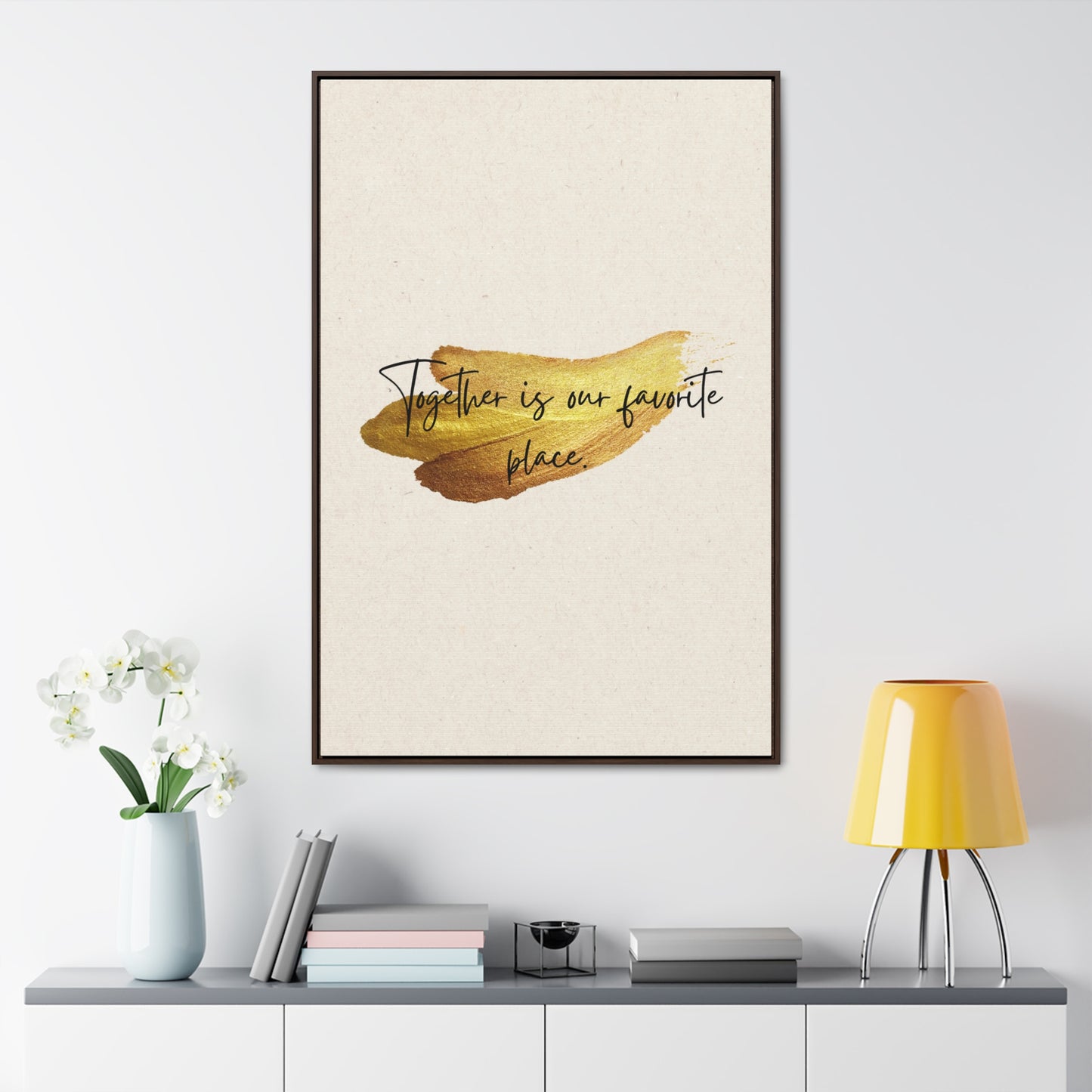 Together is our favorite place  Quote - Canvas Print