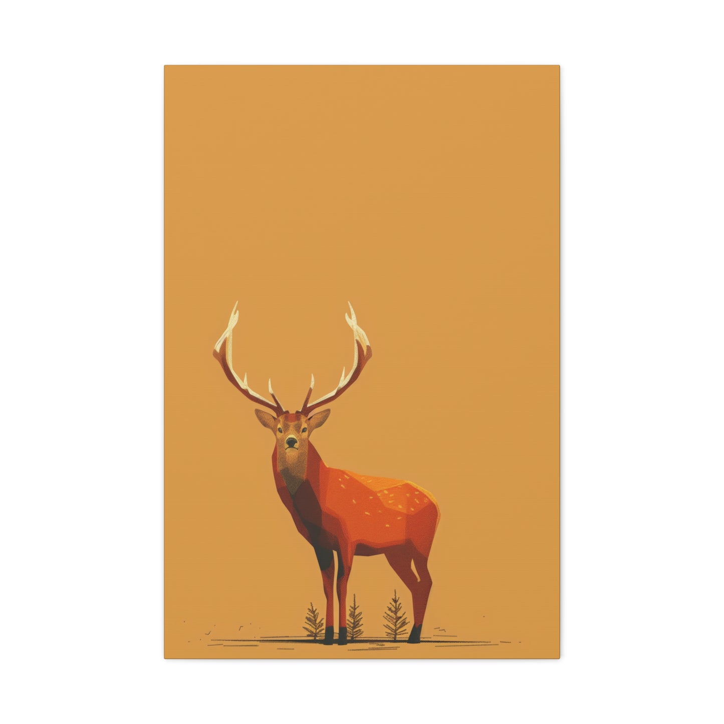 Reindeer Digital Illustration Canvas Gallery Wraps