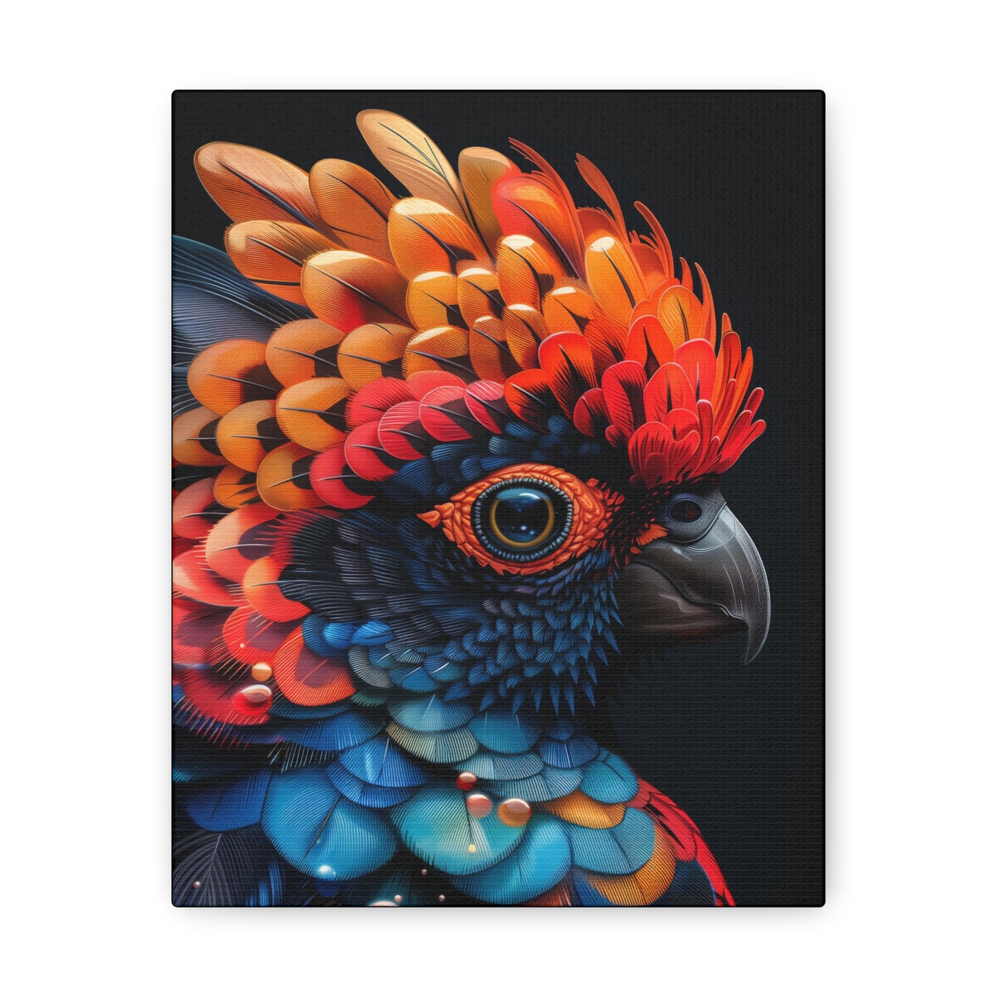 Beautiful Bird - Abstract Illustration Canvas Gallery Wraps