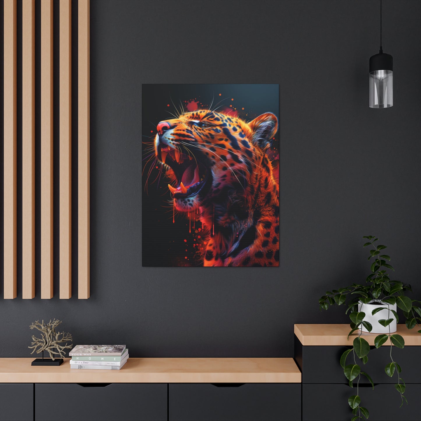 Cheetah - Illustration Canvas Gallery Wraps