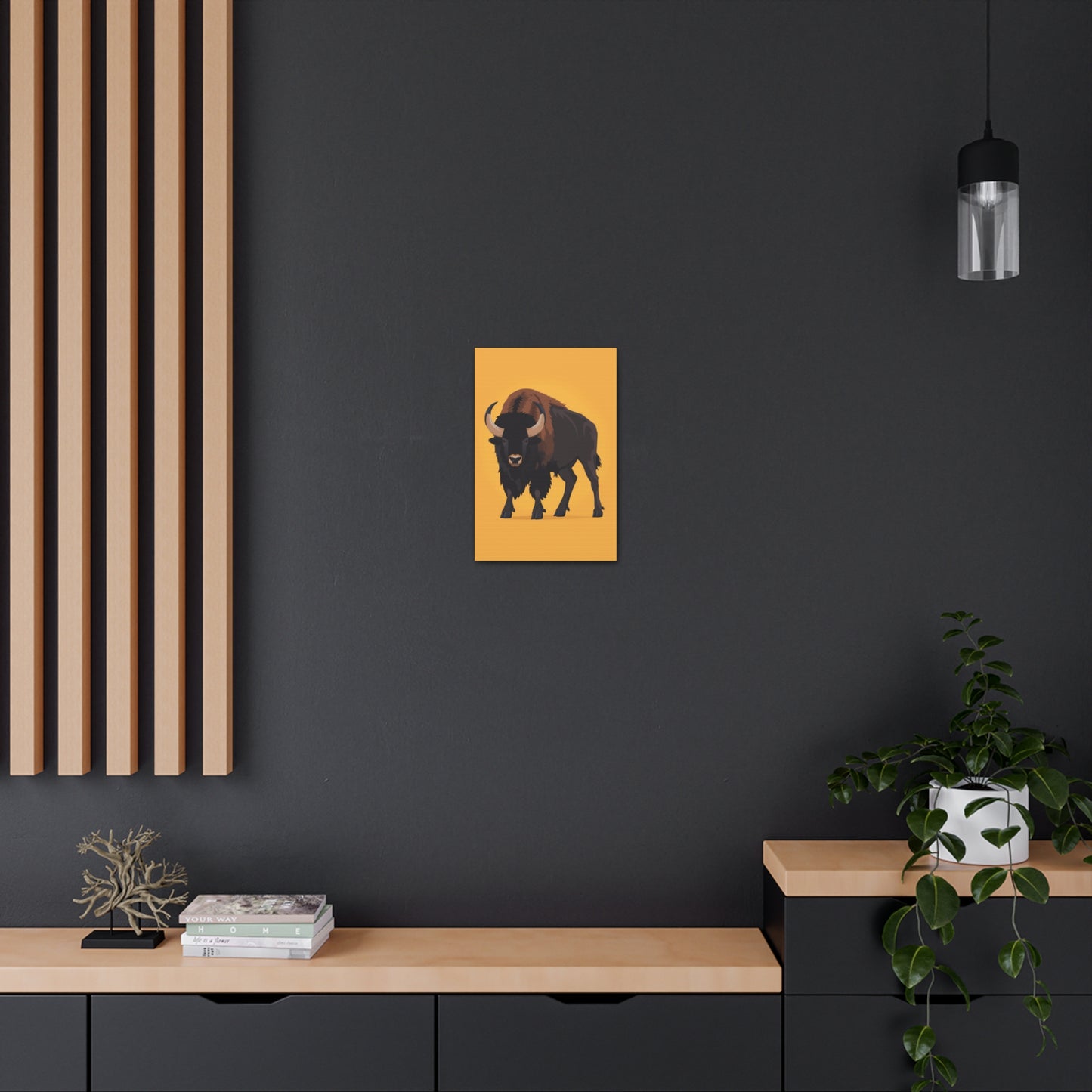 Bison - Digital Illustration Canvas Gallery Wraps