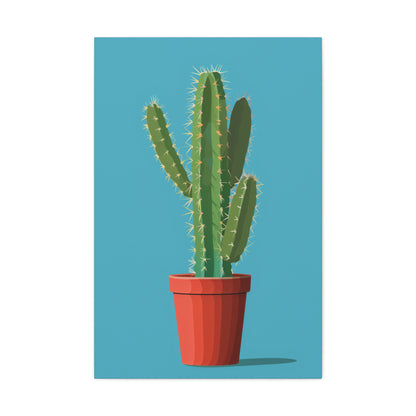 Cactus Plant - Illustration Canvas Gallery Wraps