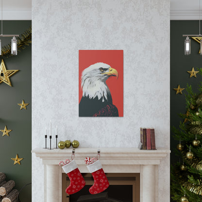 Bald Eagle Digital Illustration Canvas Gallery Wraps