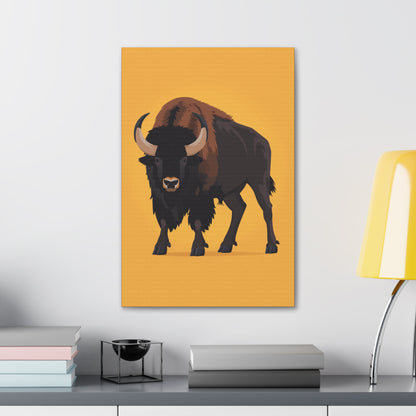 Bison - Digital Illustration Canvas Gallery Wraps