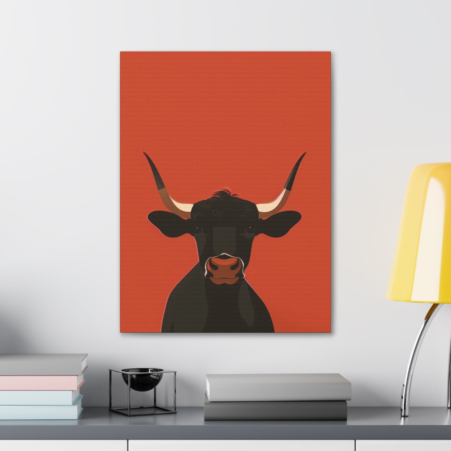 Bull Digital Illustration Canvas Gallery Wraps