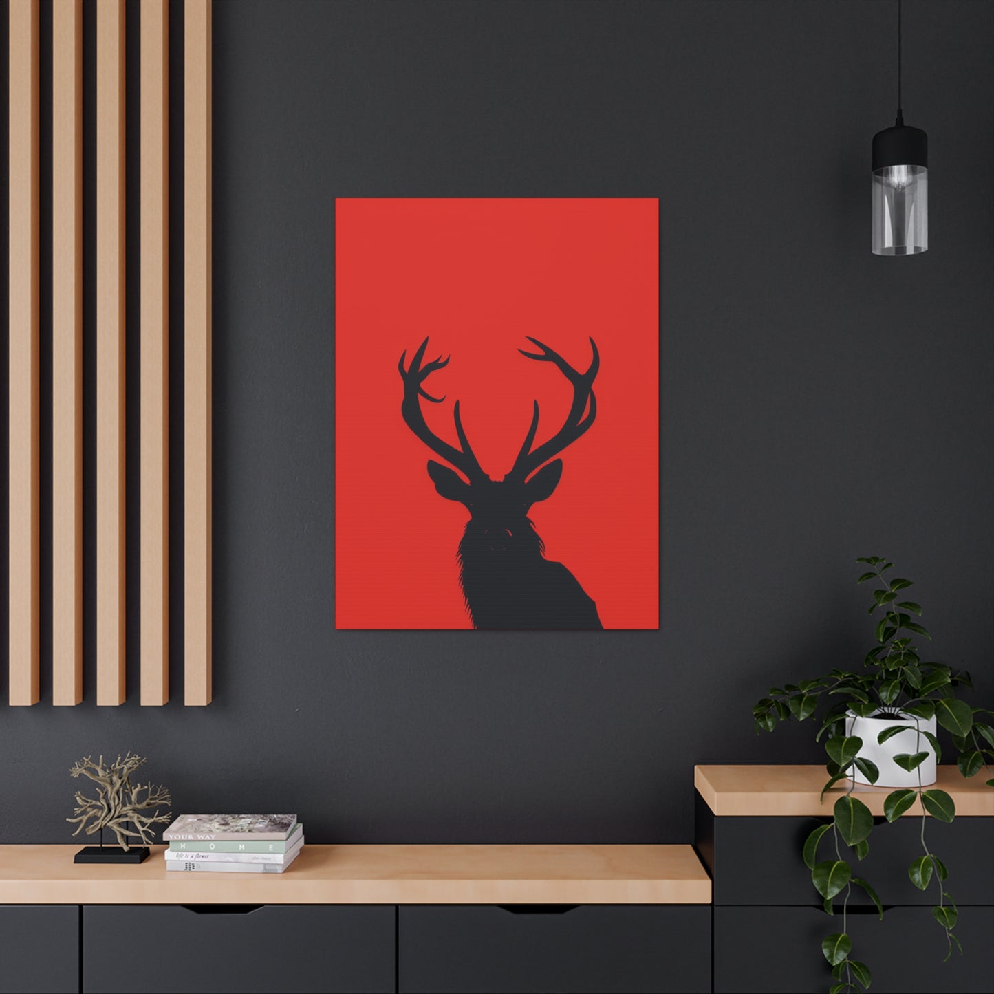 Reindeer - Digital Illustration Canvas Gallery Wraps