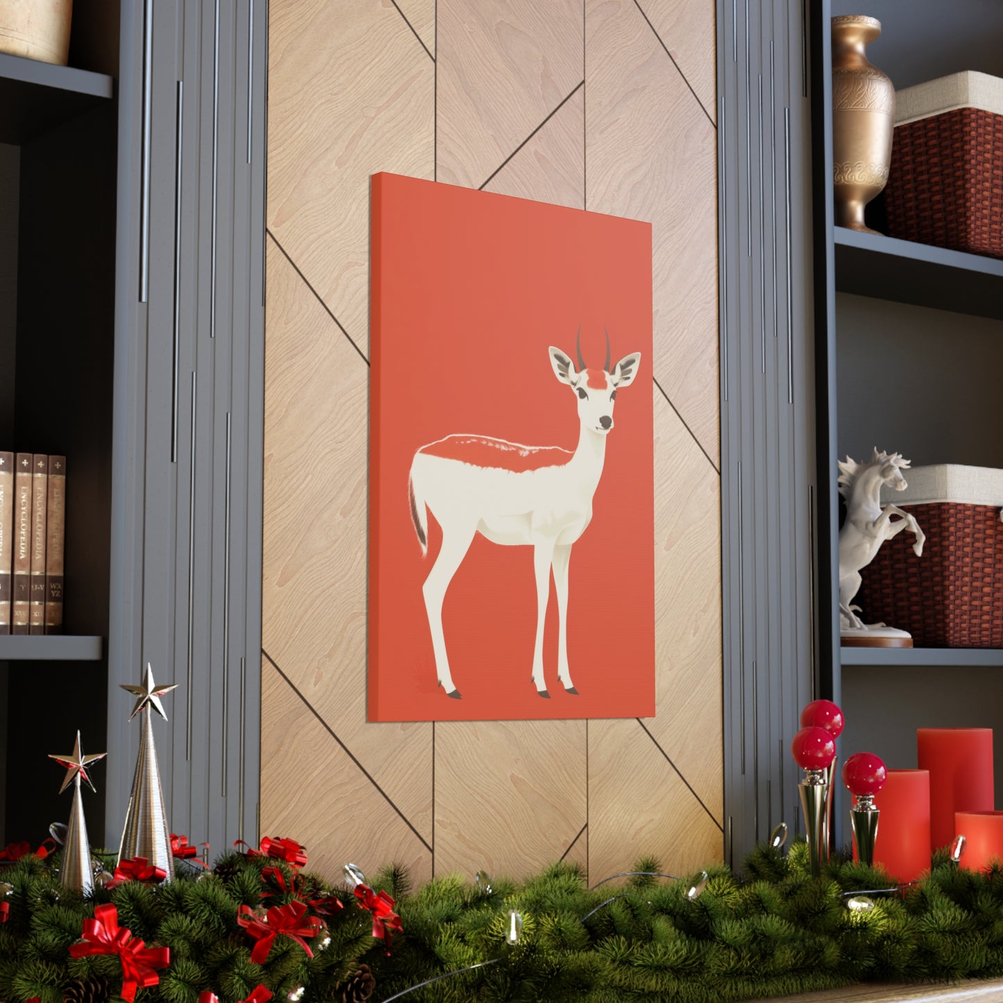 Deer Digital Illustration Canvas Gallery Wraps