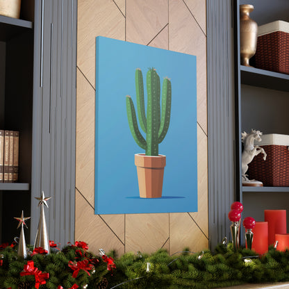 Cactus Plant - Illustration Canvas Gallery Wraps