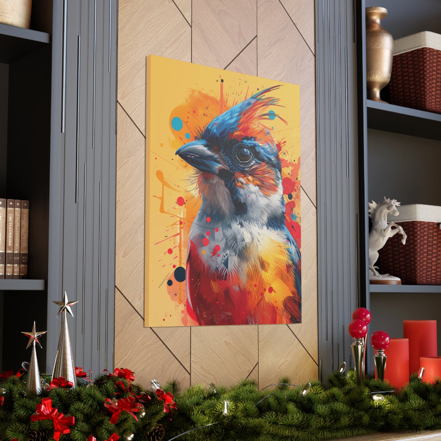 Bird - Abstract Illustration Canvas Gallery Wraps