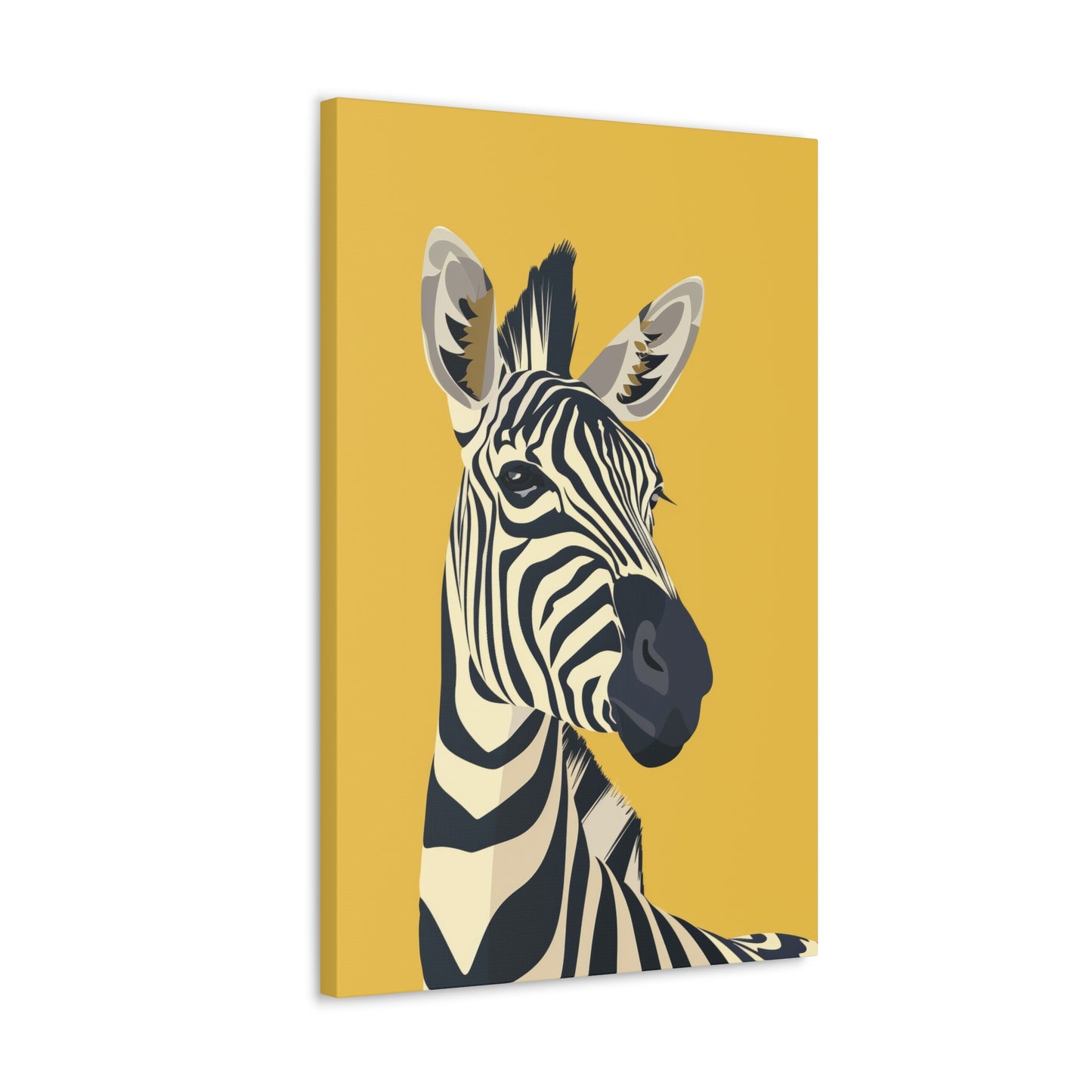 Zebra Digital Illustration Canvas Gallery Wraps