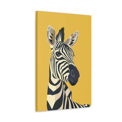 Zebra Digital Illustration Canvas Gallery Wraps