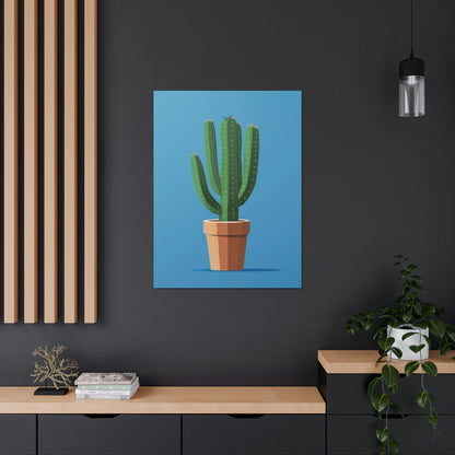 Cactus Plant - Illustration Canvas Gallery Wraps