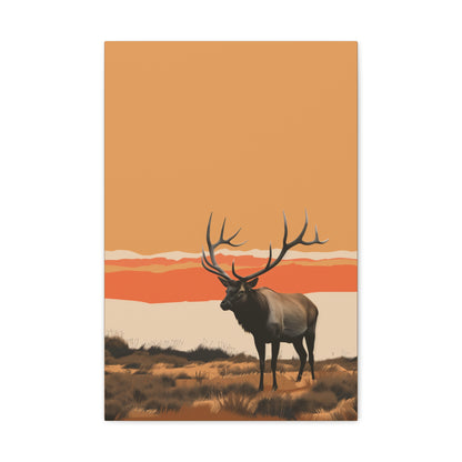 Moose - Digital Illustration Canvas Gallery Wraps